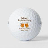 Bachelor Party Gastgeschenk Hochzeit Beer Cheer Golfball (Vorderseite)
