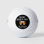 Bachelor Party Gastgeschenk Hochzeit Beer Cheer Golfball (Vorderseite)