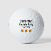Bachelor Party Gastgeschenk Hochzeit Beer Cheer Golfball (Vorderseite)