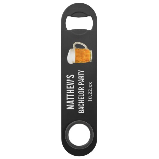 Bachelor Party Gastgeschenk Hochzeit Beer Cheer Speed Flaschenöffner (Vorderseite)