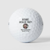 Bachelor Party Gastgeschenk Hochzeit Groom Foto Golfball (Vorderseite)