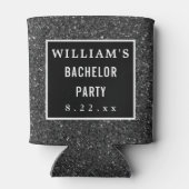 Bachelor Party Gastgeschenk Hochzeit Moderne Typog Dosenkühler (Rückseite)