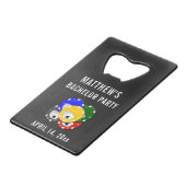 Bachelor Party Gastgeschenk Hochzeit Poker Gamblin Geldbeutel Flaschenöffner (Rückseite Schrägansicht)