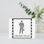 Bachelor Party - Gefangener Einladungspostkarte (Stehend Vorderseite)
