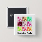 Bachelor Party Geschenke Button (Vorne & Hinten)