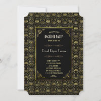 Bachelor Party | Gold Black 1920er Art Deco