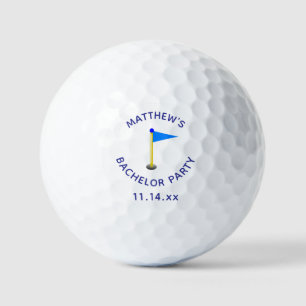 Bachelor Party Golf Hole Golfer Gastgeschenk Hochz Golfball