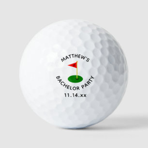 Bachelor Party Golfer Golf Hole Gastgeschenk Hochz Golfball