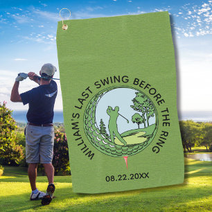 Bachelor Party Golfer Name Last Swing Golfhandtuch