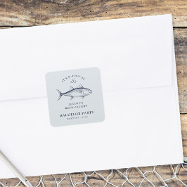 Bachelor Party Groom Angeltour Quadratischer Aufkleber