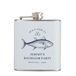 Bachelor Party Groom Fishing Party Flachmann