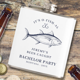 Bachelor Party Groom Fishing Trip Custom Flachmann