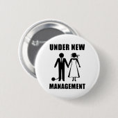 Bachelor Party Groom Stag Do Wedding Funny New Man Button (Vorne & Hinten)