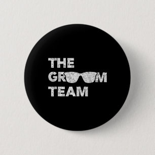Bachelor Party Groom Team Vintages T-Shirt Stag Pa Button