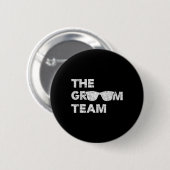 Bachelor Party Groom Team Vintages T-Shirt Stag Pa Button (Vorne & Hinten)