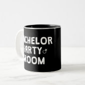 BÄCHELOR PARTY GROOM ZWEIFARBIGE TASSE (Vorderseite Links)