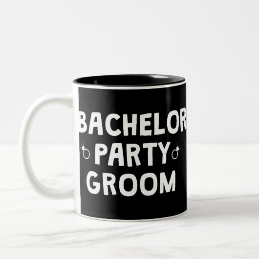 BÄCHELOR PARTY GROOM ZWEIFARBIGE TASSE (Links)