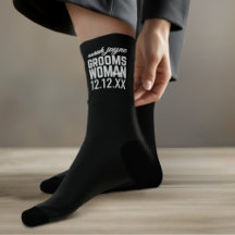 Bachelor Party Groomswoman Vorschlag Black Socks