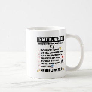 Bachelor Party Herausforderungen - Funny Groom Cha Kaffeetasse