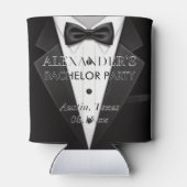 Bachelor Party im Stil personalisiert Tuxedo Dosenkühler (Rückseite)