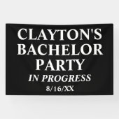 Bachelor Party in Progress-Banner Banner (Horizontal)