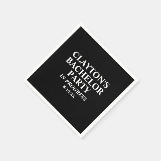 Bachelor Party in Progress Napkins Serviette (Ecke)