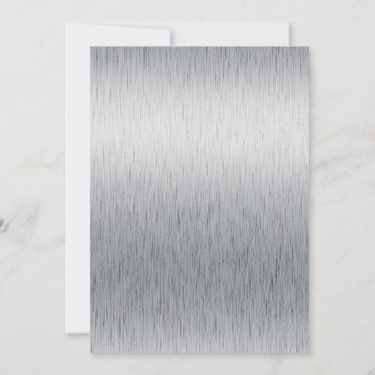 Bachelor-Party in Schwarz, Silber Save the Date (Rückseite)