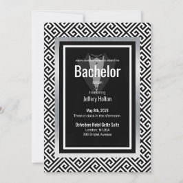 Bachelor-Party in Schwarz, Silber Save the Date