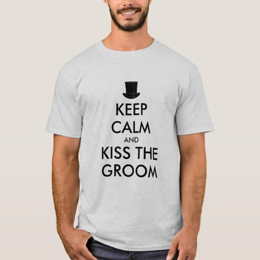 Bachelor Party in Shirt | KeepCalm und Kiss-Bräuti (Vorderseite)