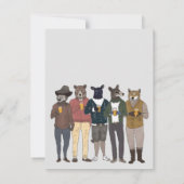 Bachelor Party Invitation Men Template Ankündigung (Rückseite)