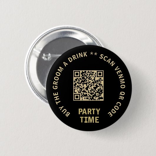 Bachelor Party Kaufen Sie den Groom A Drink Scan Button (Vorne & Hinten)