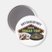 Bachelor Party Las Vegas Trip Casino Magnet (Vorderseite/Rückseite)