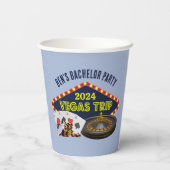 Bachelor Party Las Vegas Trip Casino Pappbecher (Rückseite)