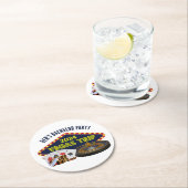 Bachelor Party Las Vegas Trip Casino Runder Pappuntersetzer (Vor Ort)