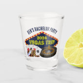 Bachelor Party Las Vegas Trip Casino Schnapsglas (Vorderseite)