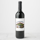 Bachelor Party Las Vegas Trip Casino Weinetikett (Vorderseite)