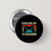 Bachelor-Party-Leveln für husbändisches Gaming Button (Vorne & Hinten)