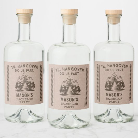 Bachelor Party Liquor Flasche Labels Alkoholflaschenetikett (Flaschen)
