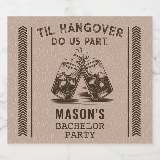 Bachelor Party Liquor Flasche Labels Alkoholflaschenetikett (Einzelnes Label)