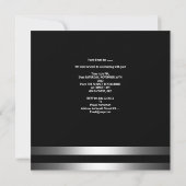 Bachelor Party Mens Boys Night Out Drinks Tux Einladung (Rückseite)