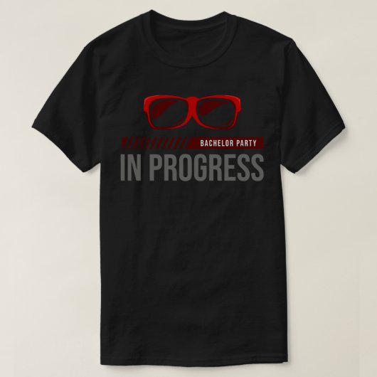 Bachelor Party mit Sonnenbrille T-Shirt (Design vorne)
