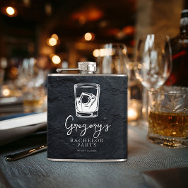 Bachelor Party modern und stilvoll Flachmann
