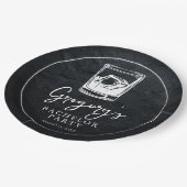 Bachelor Party modern und stilvoll Pappteller (Schrägansicht)