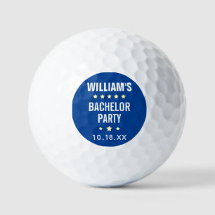 Bachelor Party Moderne Typografie Gastgeschenk Hoc Golfball