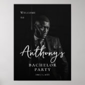 Bachelor Party Modernes Foto Empfang Poster (Vorne)