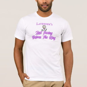 Bachelor Party oder Wedelwochenende Golf Lavendel T-Shirt