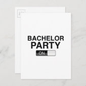 Bachelor Party on Einladungspostkarte (Vorne/Hinten)