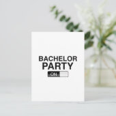 Bachelor Party on Einladungspostkarte (Stehend Vorderseite)