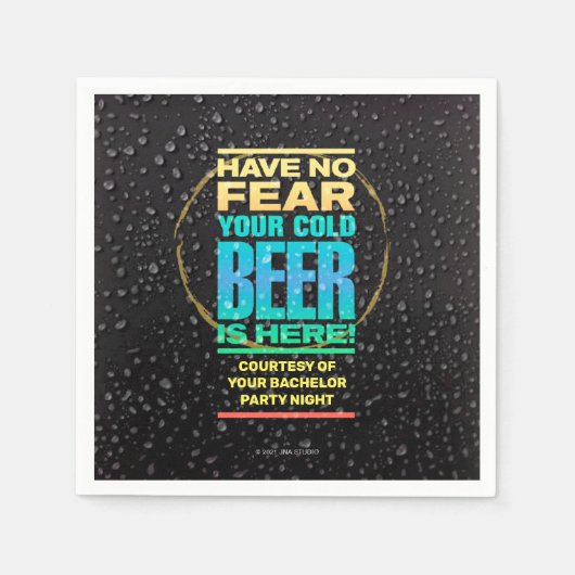 Bachelor Party Paper Napkin Serviette (Vorderseite)