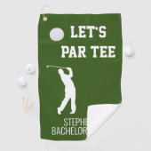 Bachelor Party Par T-Shirt Golfspielen Golfhandtuch (Insitu)